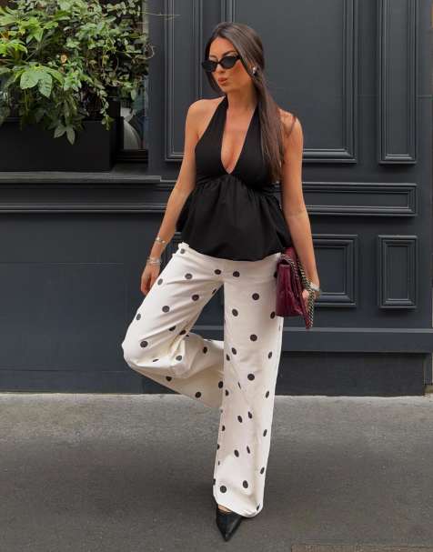 Bershka - Top effet bouffant - Noir - view 1