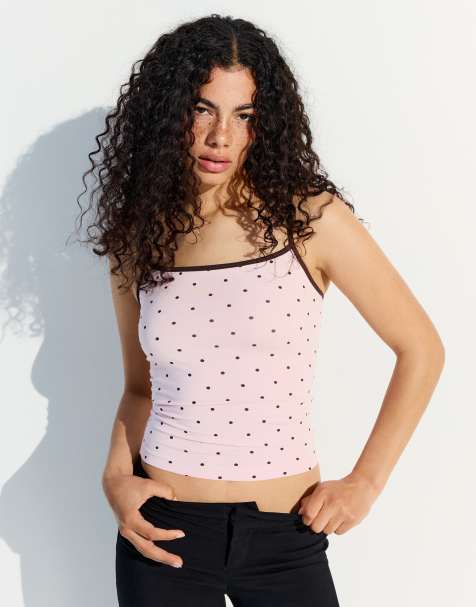 Bershka – Trägertop in Rosa - view 1