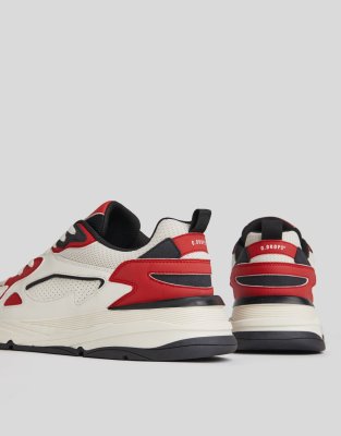 red black trainers