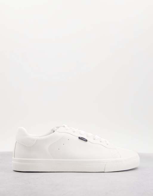 Bershka trainers with platform sole in white