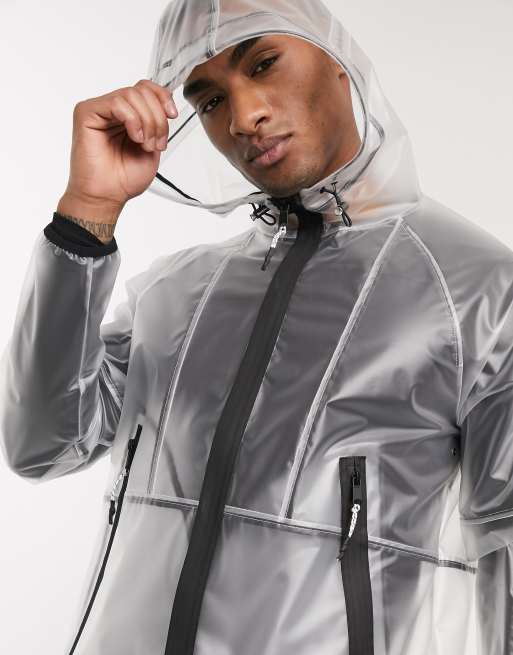 Transparent jacket outlet mens