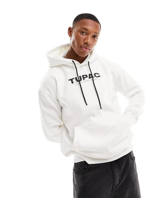 White tupac hoodie new arrivals