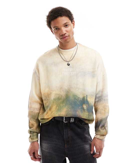 Bershka - Turner - Gebreide trui in ecru