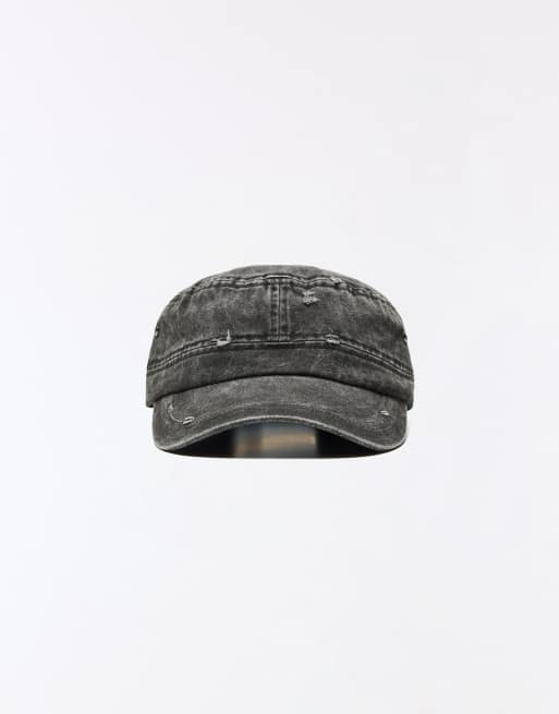 Bershka Twill cap in black, 2 of 3