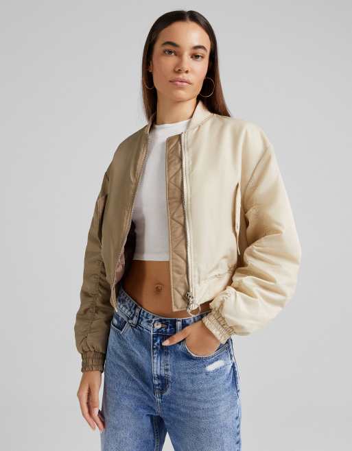 Bomber jacket bershka woman sale