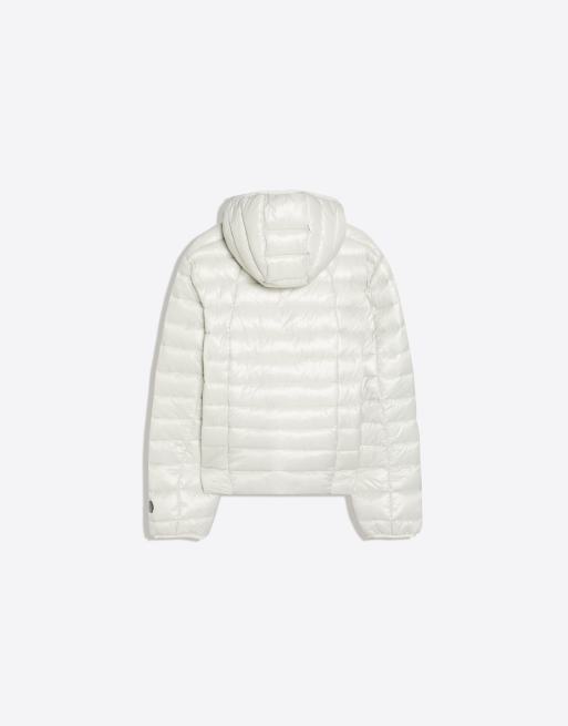 Bershka ultralichte gewatteerde jas in zandkleur, 6 van 6