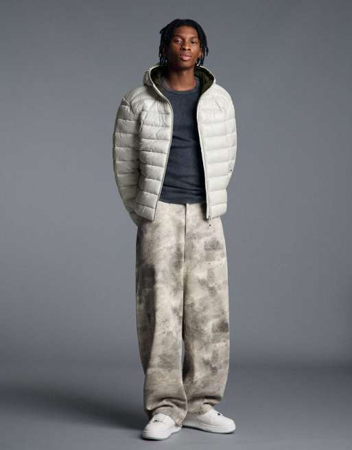 Bershka Ultralight padded jacket in sand, 2 of 6