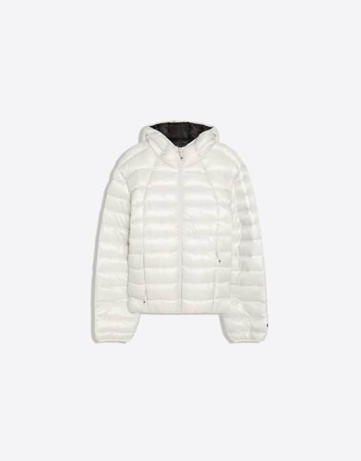 Bershka Ultralight padded jacket in sand, 5 of 6