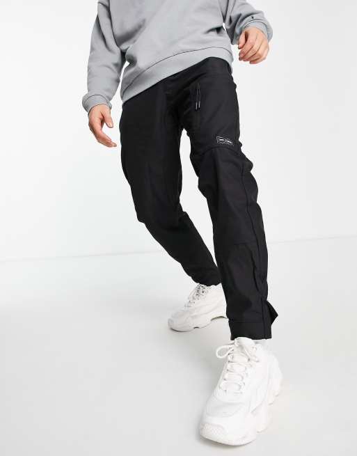 Bershka utility cargo pant in black | ASOS