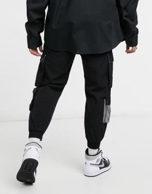 bershka utility cargo pants