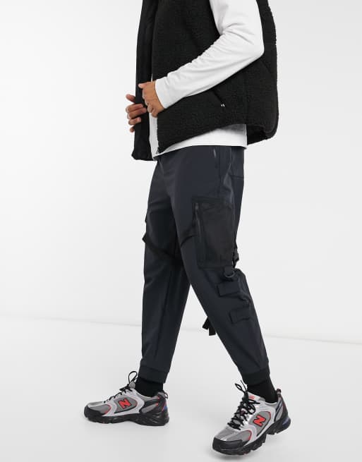 bershka grey cargos