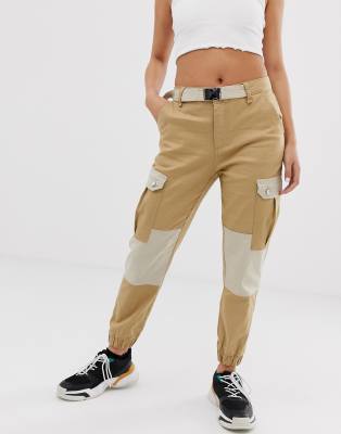 beige utility trousers