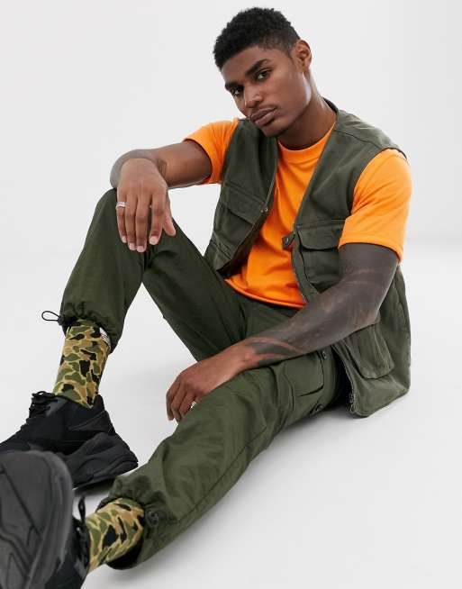 Utility vest bershka sale