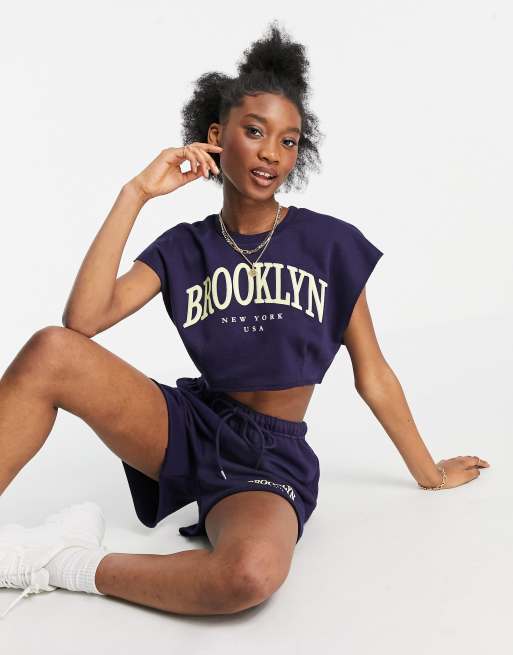 Retro Brooklyn Varsity Print Mens T-Shirt