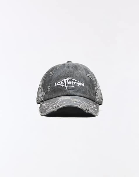 Bershka - Vasket sort kasket med print - view 1