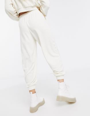 bershka velour jogger