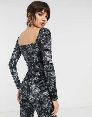 bershka velvet dress