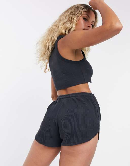 Bershka Venice Beach Schwarzes Tragershirt Kombiteil Asos 