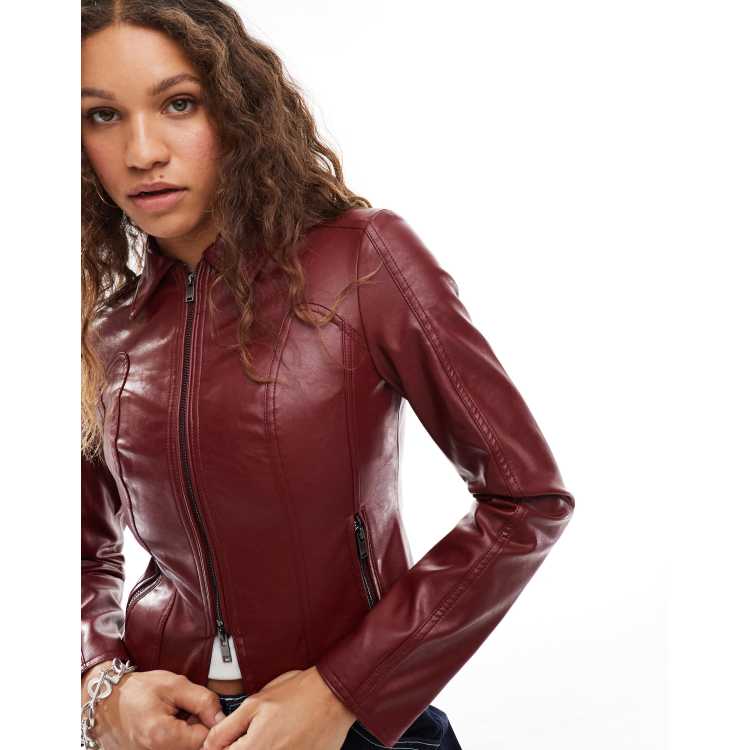 Veste rouge bershka hotsell