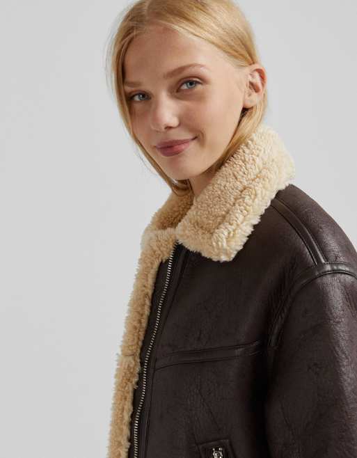 bershka manteau aviateur