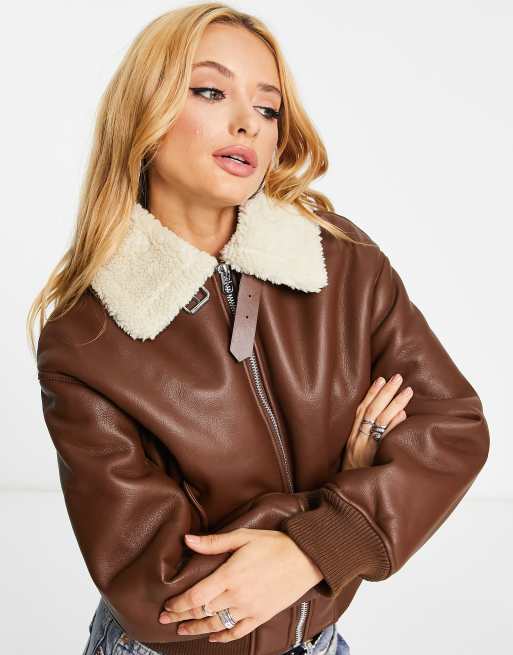 bershka manteau aviateur