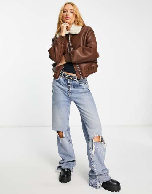 Blouson aviateur femme discount bershka