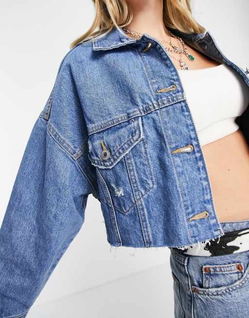 Veste en jean online femme asos