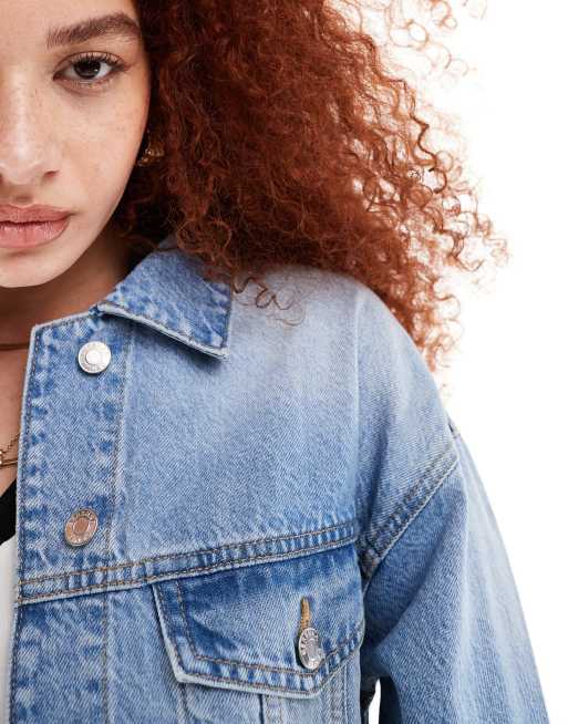 Veste en jean courte femme bershka hotsell