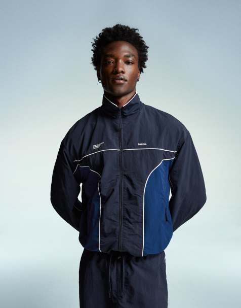 Bershka - Veste de sport technique - Bleu - view 1