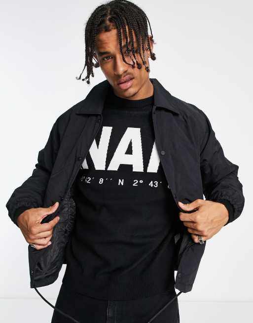 Bershka - Veste d'entraîneur matelassée à losanges - Noir