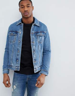 Veste jean bershka homme new arrivals