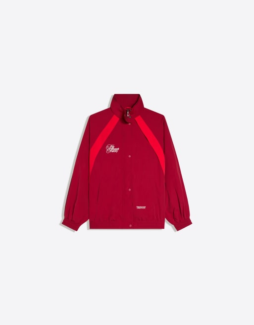 Bershka - Veste légère à broderies - Noir, 4 de 4