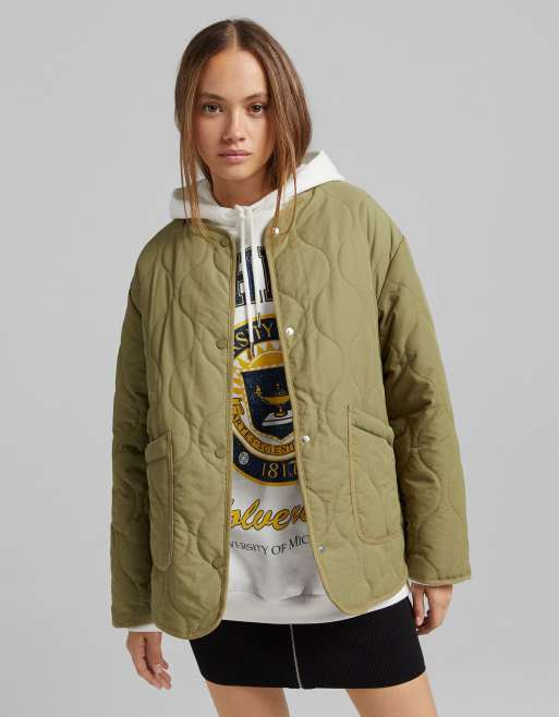 Bershka - Veste matelass?�e - Kaki | ASOS