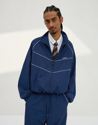 Bershka - Veste technique - Bleu-Bleu marine