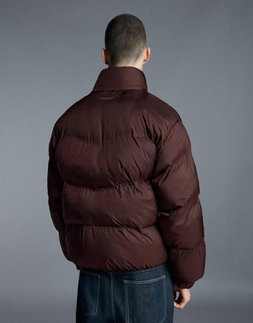 Bershka veste technique matelassée marron, 4 de 6
