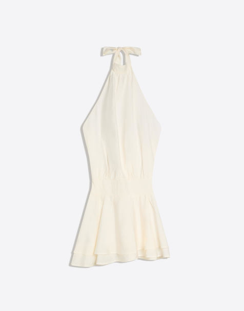 Bershka - Vestito corto écru a pois - view 1