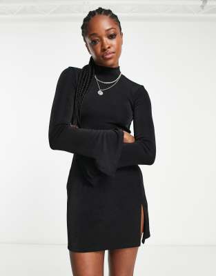 Long Sleeve Bershka Vestito Blonde Lace Long-sleeve Midi Dress Women Bershka
