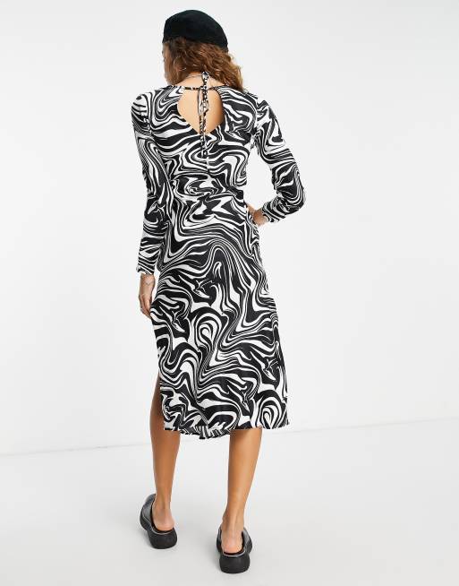 Bershka midi dress discount