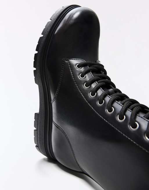 Bershka veterlaars in zwart, 5 van 6