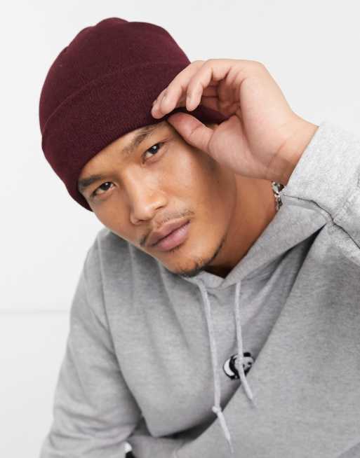 Bershka – Vinröd mössa, 4 av 4
