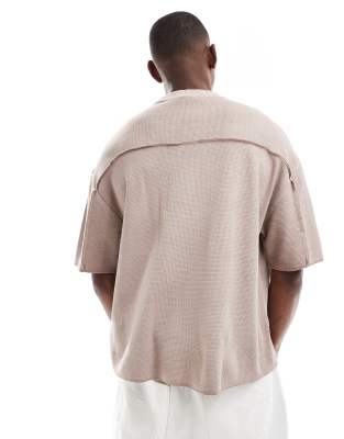 Bershka Waffle Washed T-shirt