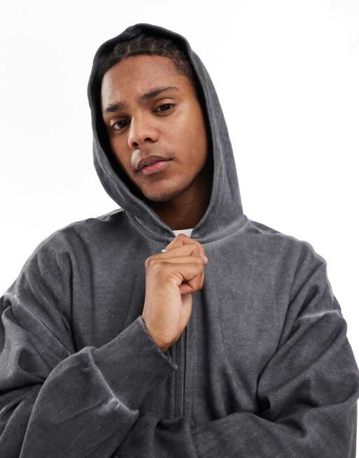 パーカー・フーディ Luxury Street Wear Washed Hoodie Charcoal 23. unisexual Amazon.com: Dnzzs Men's Oversized Acid Wash Hoodies