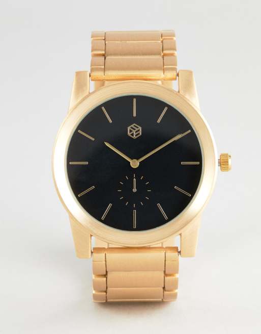 Bershka Watch In Gold