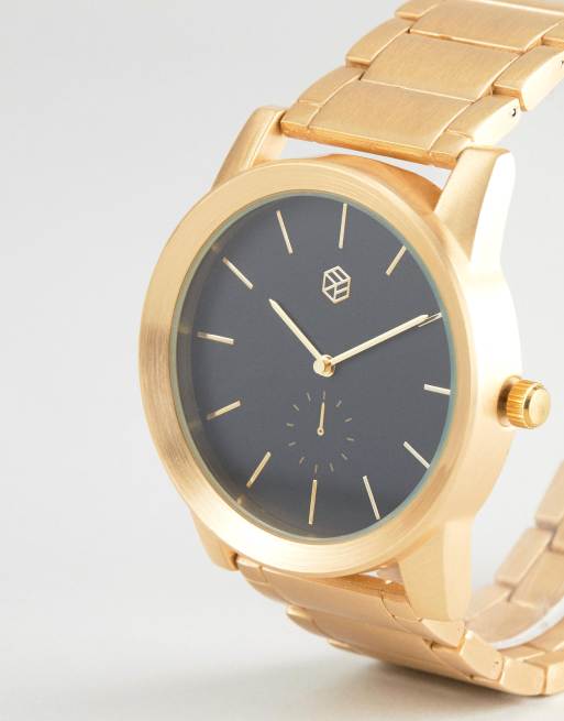 Bershka Watch In Gold