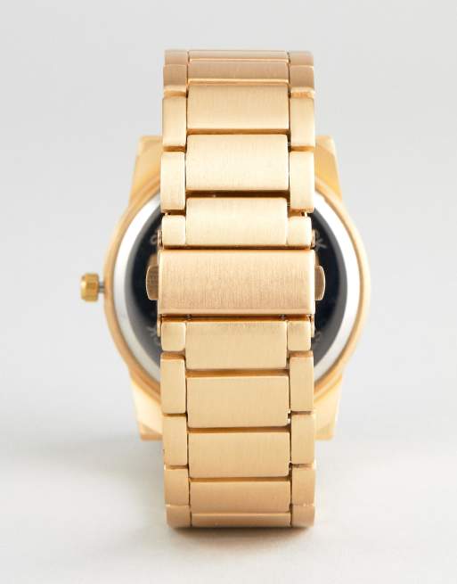 Bershka Watch In Gold