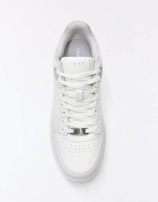 Bershka – Weiße Sneaker mit dicker Sohle, 5 von 7