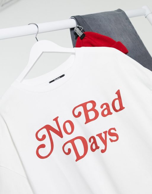 Bershka – Weißes Oversized-T-Shirt mit NY-Print auf dem Rücken, 3 von 4