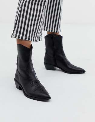 bershka leather boots