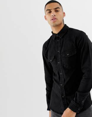 men's shirt with popper buttons