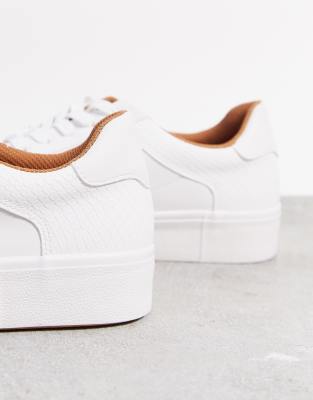 white sneakers with animal print